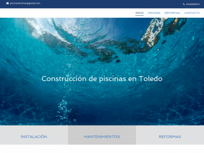 www.piscinasthomas.com snapshot