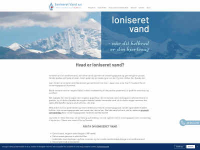 ioniseretvand.dk snapshot