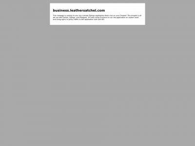 business.leathersatchel.com snapshot