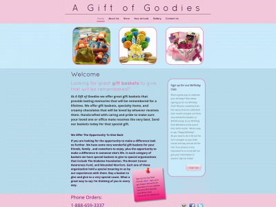 www.agiftofgoodies.com snapshot