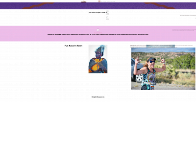 santafemarathon.com snapshot