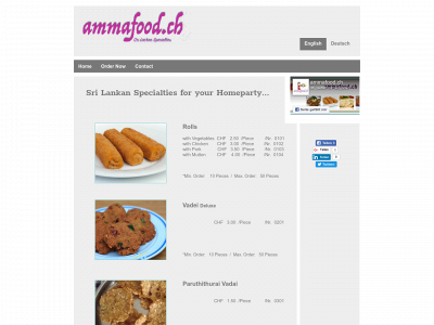 ammafood.ch snapshot