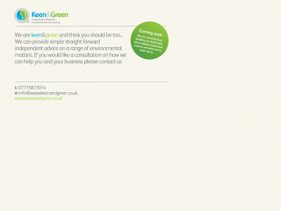 wearekeenandgreen.co.uk snapshot