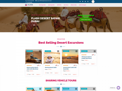 flashdesertsafari.com snapshot