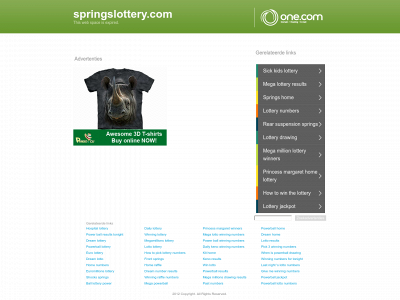 springslottery.com snapshot