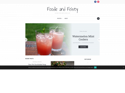 foodieandfeisty.com snapshot