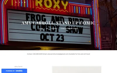 amycarrollcomedy.weebly.com snapshot