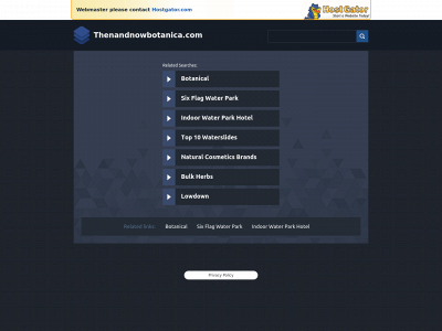 thenandnowbotanica.com snapshot