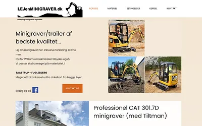 lejenminigraver.dk snapshot