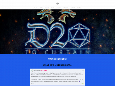 d20tocurtain.com snapshot