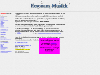resonans-musikk.no snapshot