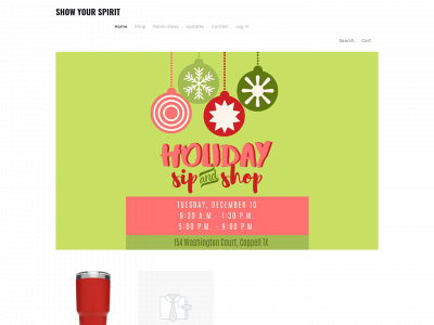 www.shopshowyourspirit.com snapshot