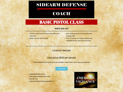 sidearmdefensecoach.com snapshot