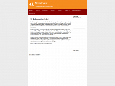 sandbæk.com snapshot