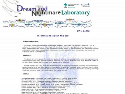 dreamscience.ca snapshot
