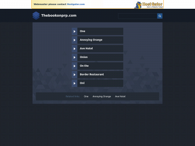 thebookonprp.com snapshot