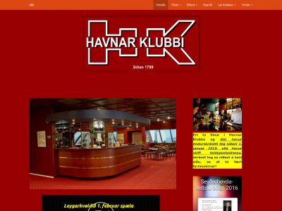 klubbin.fo snapshot