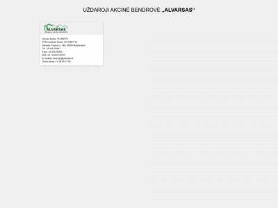 alvarsas.lt snapshot