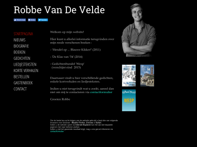 robbevandevelde.be snapshot