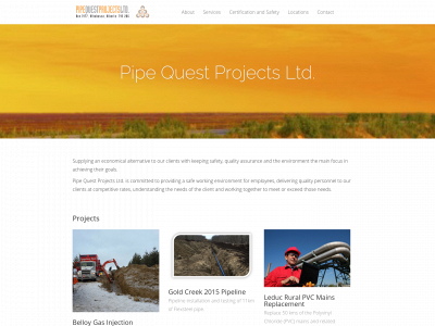 pipequestprojects.com snapshot