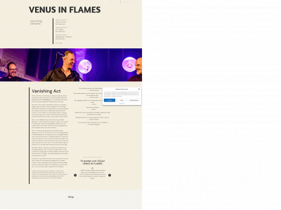 venusinflamesmusic.com snapshot