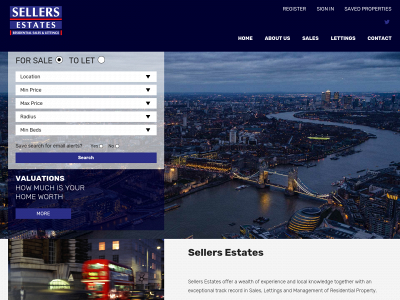 sellers-estates.com snapshot