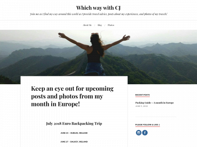 whichwaywithcj.com snapshot