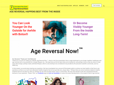 agereversalnow.com snapshot