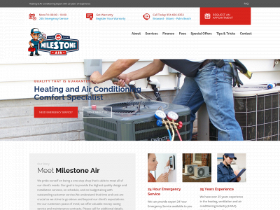 milestoneairfl.com snapshot