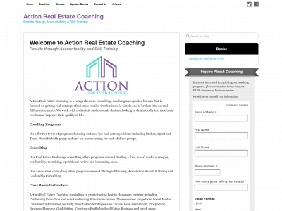 actionrealestatecoaching.com snapshot