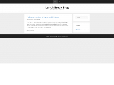 lunchbreak.blog snapshot