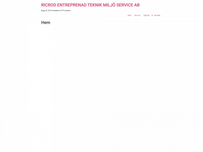 ricrodteknikservice.se snapshot