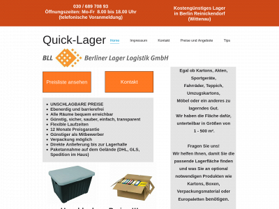 berliner-lager.com snapshot