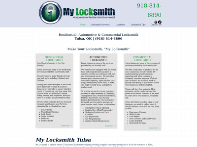 mylocksmithtulsa.com snapshot
