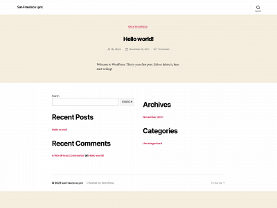sflyric.org snapshot