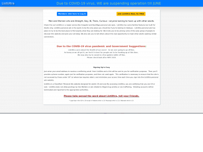 listultra.com snapshot