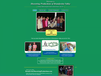 brandywineshoestringproductions.com snapshot