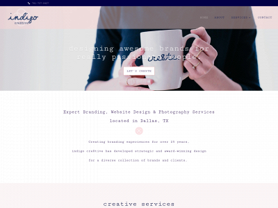 indigocre8tive.com snapshot