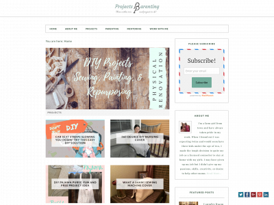 projectsandparenting.com snapshot
