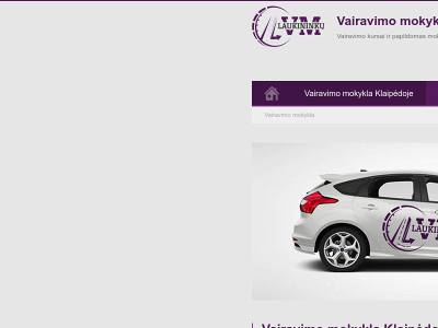 vairavimo.lt snapshot