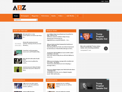 www.a2znewspapers.com snapshot