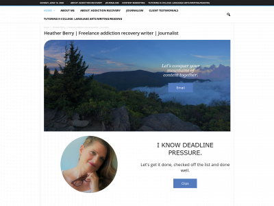 heatherberrycopywriter.com snapshot