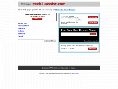 tech2uassist.com snapshot