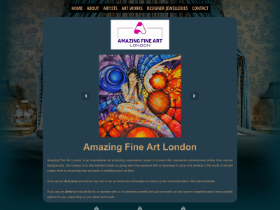 amazingfineartlondon.com snapshot