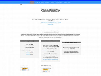 hidrivingschool.com snapshot