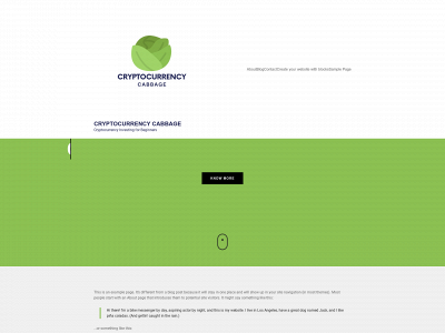 cryptocurrencycabbage.com snapshot