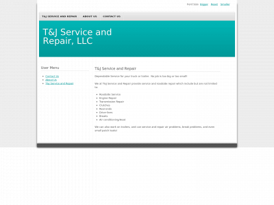 tandjserviceandrepair.com snapshot