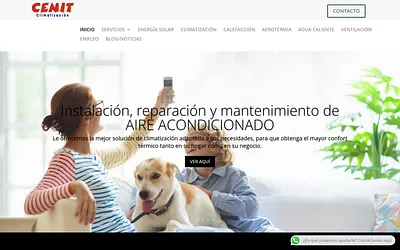 cenitclimatizacion.com snapshot