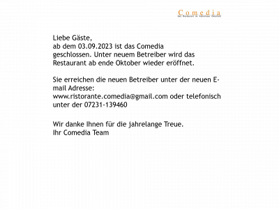 comedia-pforzheim.de snapshot