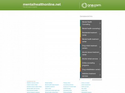 mentalhealthonline.net snapshot